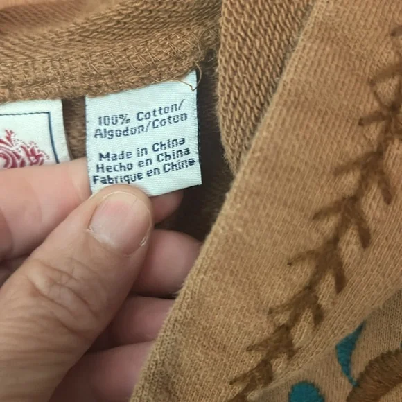 Vintage Roper Zip Up Hooded Embellished Sweatshirt. Women’s large - Picture 5 of 8